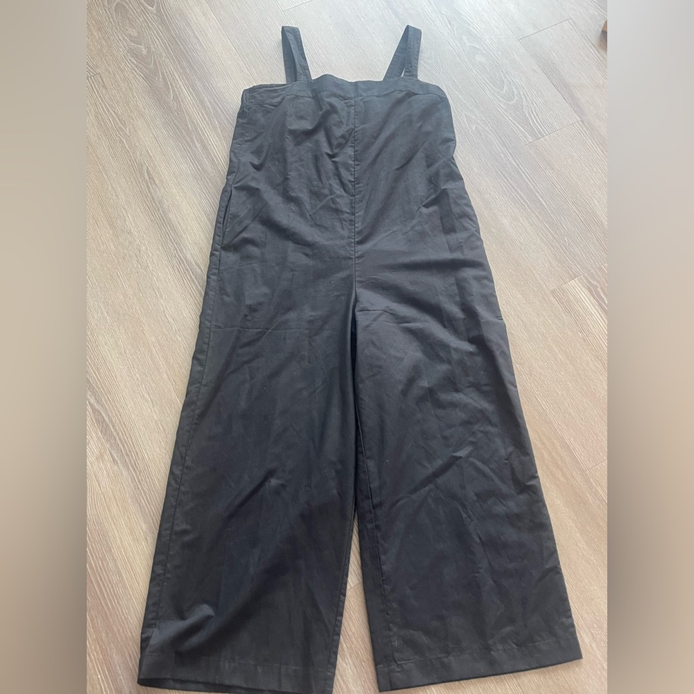 Uniqlo Black Wide-Leg Romper Jumpsuit